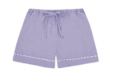 Load image into Gallery viewer, 100% Cotton Poplin Pink Pyjama Shorts with White Ric Rac Detailing