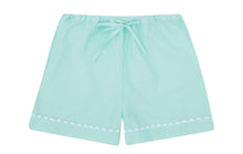 Load image into Gallery viewer, 100% Cotton Poplin Pink Pyjama Shorts with White Ric Rac Detailing