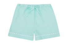 Load image into Gallery viewer, 100% Cotton Poplin Lilac Pyjama Shorts with White Ric Rac Detailing