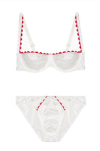 Load image into Gallery viewer, White Stretch-Silk Ric Rac Briefs