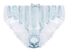 Load image into Gallery viewer, Mint Stripe Stretch-Silk Briefs