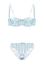 Load image into Gallery viewer, Mint Stripe Stretch-Silk Briefs